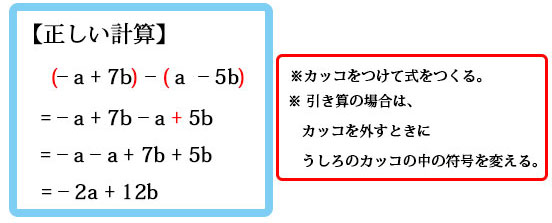 中学校2年生数学 間違えやすい計算 成果主義 Itto個別指導学院 長野市の学習塾